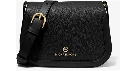 michael kors lucie small logo crossbody bag|Lucie Small Pebbled Leather Crossbody Bag .